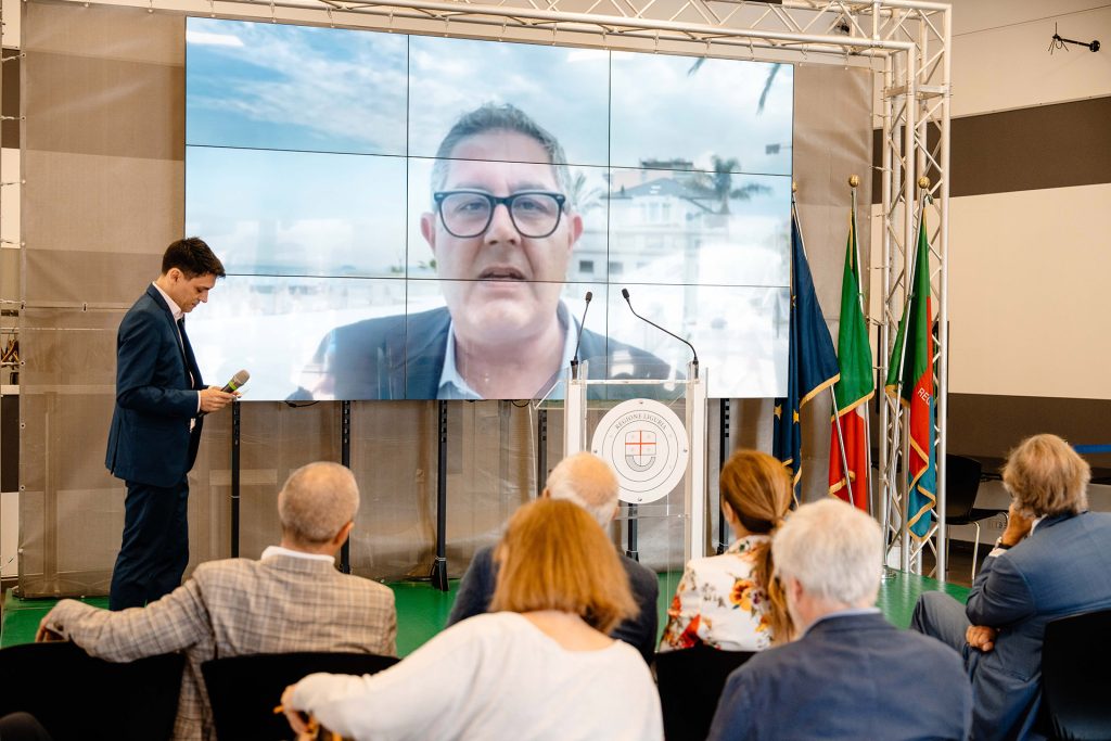 Giovanni Toti, Presidente della Regione Liguria, alla Conferenza Stampa di LIGYES