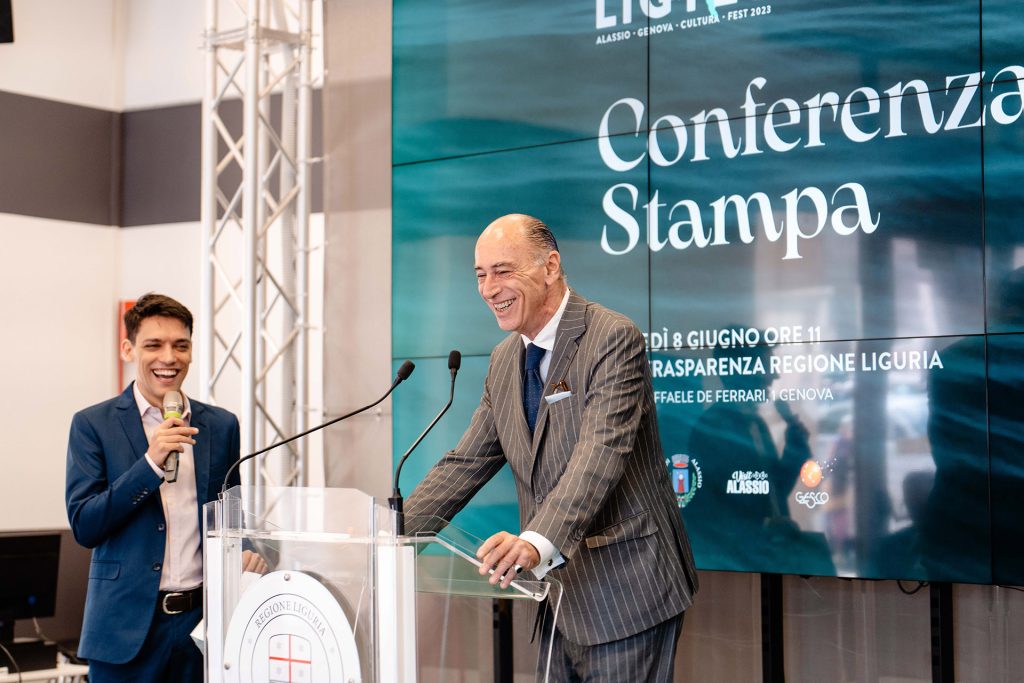 Marco Melgrati, Sindaco di Alassio, alla Conferenza Stampa di LIGYES